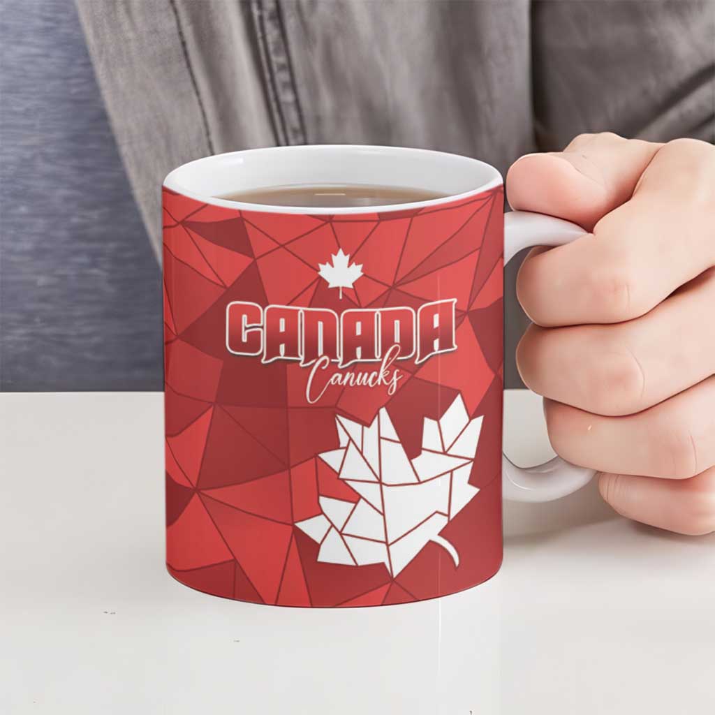Canada and Japan Rugby Ceramic Mug Canucks Brave Blossoms Together Pacific - Wonder Print Shop