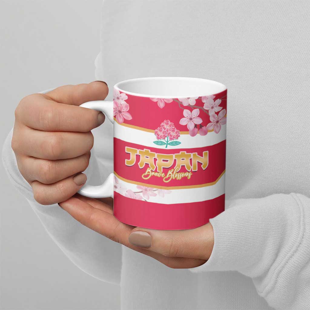 Canada and Japan Rugby Ceramic Mug Canucks Brave Blossoms Together Pacific - Wonder Print Shop