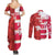 Canada and Japan Rugby Custom Couples Matching Summer Maxi Dress and Long Sleeve Button Shirt Canucks Brave Blossoms Together Pacific - Wonder Print Shop