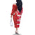 Canada and Japan Rugby Custom Family Matching Off The Shoulder Long Sleeve Dress and Hawaiian Shirt Canucks Brave Blossoms Together Pacific - Wonder Print Shop