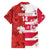 Canada and Japan Rugby Custom Family Matching Short Sleeve Bodycon Dress and Hawaiian Shirt Canucks Brave Blossoms Together Pacific - Wonder Print Shop