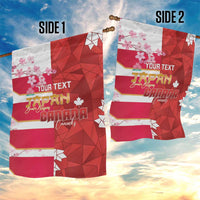 Canada and Japan Rugby Custom Garden Flag Canucks Brave Blossoms Together Pacific - Wonder Print Shop