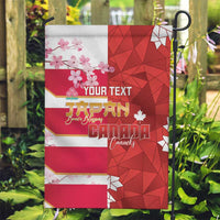 Canada and Japan Rugby Custom Garden Flag Canucks Brave Blossoms Together Pacific - Wonder Print Shop