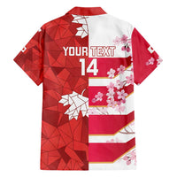 Canada and Japan Rugby Custom Hawaiian Shirt Canucks Brave Blossoms Together Pacific - Wonder Print Shop