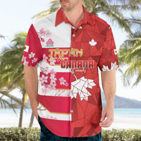 Canada and Japan Rugby Custom Hawaiian Shirt Canucks Brave Blossoms Together Pacific - Wonder Print Shop