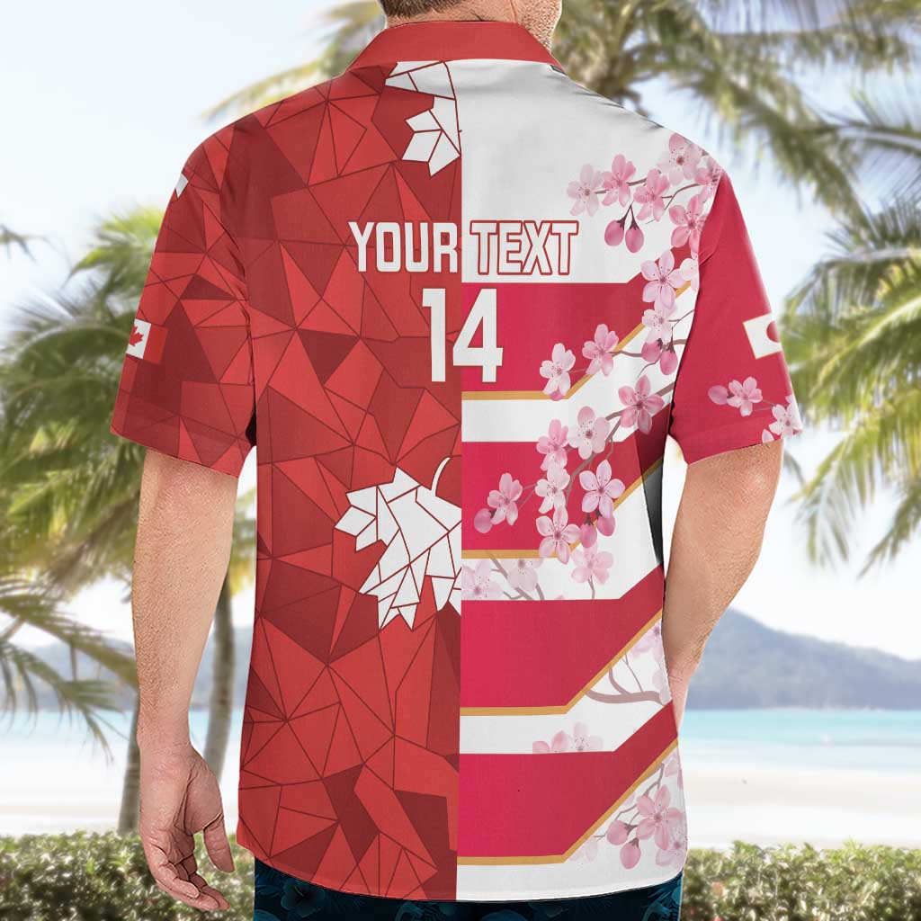 Canada and Japan Rugby Custom Hawaiian Shirt Canucks Brave Blossoms Together Pacific - Wonder Print Shop