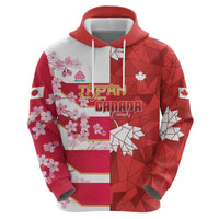 Canada and Japan Rugby Custom Hoodie Canucks Brave Blossoms Together Pacific - Wonder Print Shop