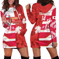 Canada and Japan Rugby Custom Hoodie Dress Canucks Brave Blossoms Together Pacific - Wonder Print Shop