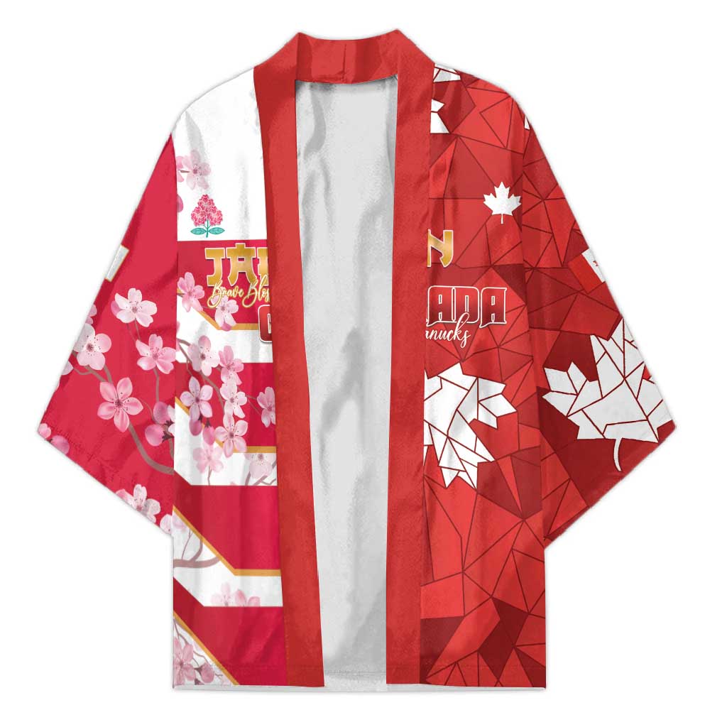 Canada and Japan Rugby Custom Kimono Canucks Brave Blossoms Together Pacific - Wonder Print Shop