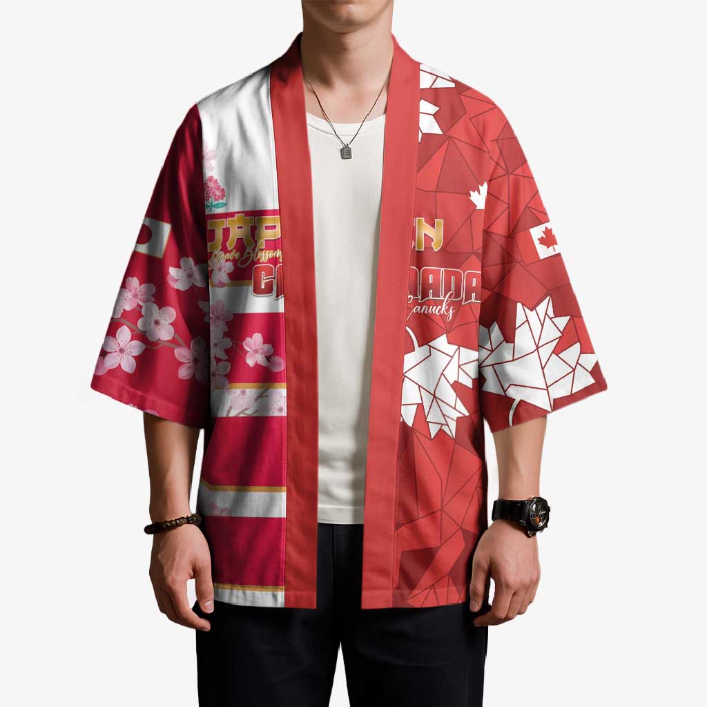 Canada and Japan Rugby Custom Kimono Canucks Brave Blossoms Together Pacific - Wonder Print Shop