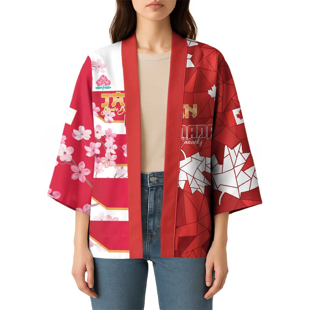 Canada and Japan Rugby Custom Kimono Canucks Brave Blossoms Together Pacific - Wonder Print Shop