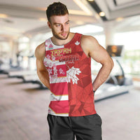 Canada and Japan Rugby Custom Men Tank Top Canucks Brave Blossoms Together Pacific - Wonder Print Shop