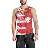Canada and Japan Rugby Custom Men Tank Top Canucks Brave Blossoms Together Pacific - Wonder Print Shop