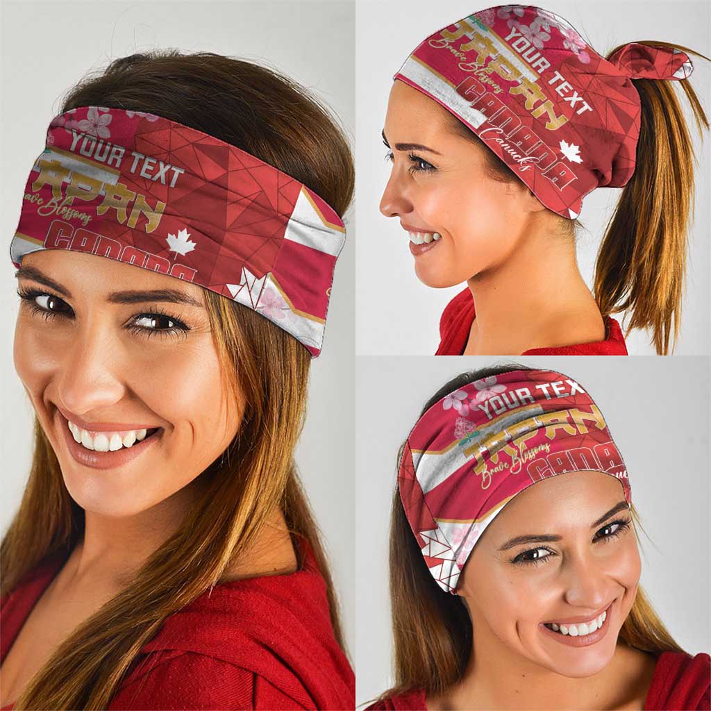 Canada and Japan Rugby Custom Neck Gaiter Canucks Brave Blossoms Together Pacific - Wonder Print Shop