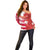 Canada and Japan Rugby Custom Off Shoulder Sweater Canucks Brave Blossoms Together Pacific - Wonder Print Shop