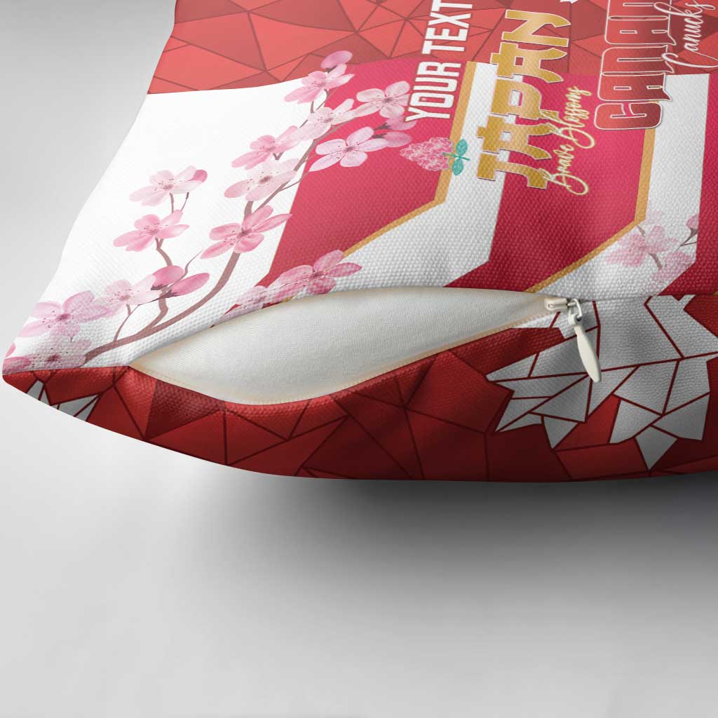 Canada and Japan Rugby Custom Pillow Cover Canucks Brave Blossoms Together Pacific - Wonder Print Shop