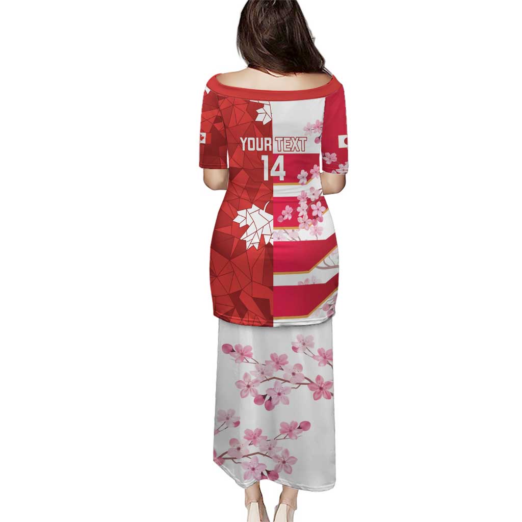 Canada and Japan Rugby Custom Puletasi Canucks Brave Blossoms Together Pacific - Wonder Print Shop