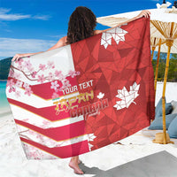 Canada and Japan Rugby Custom Sarong Canucks Brave Blossoms Together Pacific - Wonder Print Shop