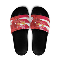 Canada and Japan Rugby Custom Slide Sandals Canucks Brave Blossoms Together Pacific - Wonder Print Shop