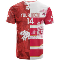 Canada and Japan Rugby Custom T Shirt Canucks Brave Blossoms Together Pacific - Wonder Print Shop