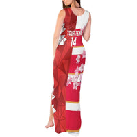 Canada and Japan Rugby Custom Tank Maxi Dress Canucks Brave Blossoms Together Pacific - Wonder Print Shop