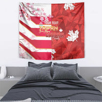 Canada and Japan Rugby Custom Tapestry Canucks Brave Blossoms Together Pacific - Wonder Print Shop