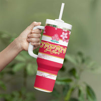 Canada and Japan Rugby Tumbler With Handle Canucks Brave Blossoms Together Pacific - Wonder Print Shop