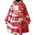 Canada and Japan Rugby Custom Wearable Blanket Hoodie Canucks Brave Blossoms Together Pacific - Wonder Print Shop