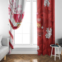 Canada and Japan Rugby Custom Window Curtain Canucks Brave Blossoms Together Pacific - Wonder Print Shop