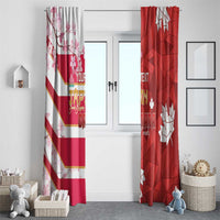 Canada and Japan Rugby Custom Window Curtain Canucks Brave Blossoms Together Pacific - Wonder Print Shop