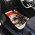 Samurai Warrior Japan Car Mats Red-blossomed Tree Classic Japanese Stylized - Wonder Print Shop