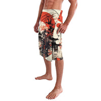 Samurai Warrior Japan Lavalava Red-blossomed Tree Classic Japanese Stylized - Wonder Print Shop