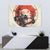 Samurai Warrior Japan Tapestry Red-blossomed Tree Classic Japanese Stylized - Wonder Print Shop