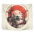 Samurai Warrior Japan Tapestry Red-blossomed Tree Classic Japanese Stylized - Wonder Print Shop
