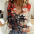 Samurai Warrior Japan Women Casual Shirt Red-blossomed Tree Classic Japanese Stylized - Wonder Print Shop