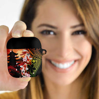 Hawaiian and Japanese AirPods Case Koi Fish With Kanaka Polynesian Tattoo - Wonder Print Shop