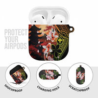 Hawaiian and Japanese AirPods Case Koi Fish With Kanaka Polynesian Tattoo - Wonder Print Shop