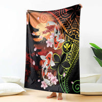 Hawaiian and Japanese Blanket Koi Fish With Kanaka Polynesian Tattoo - Wonder Print Shop
