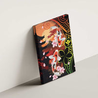 Hawaiian and Japanese Canvas Wall Art Koi Fish With Kanaka Polynesian Tattoo - Wonder Print Shop