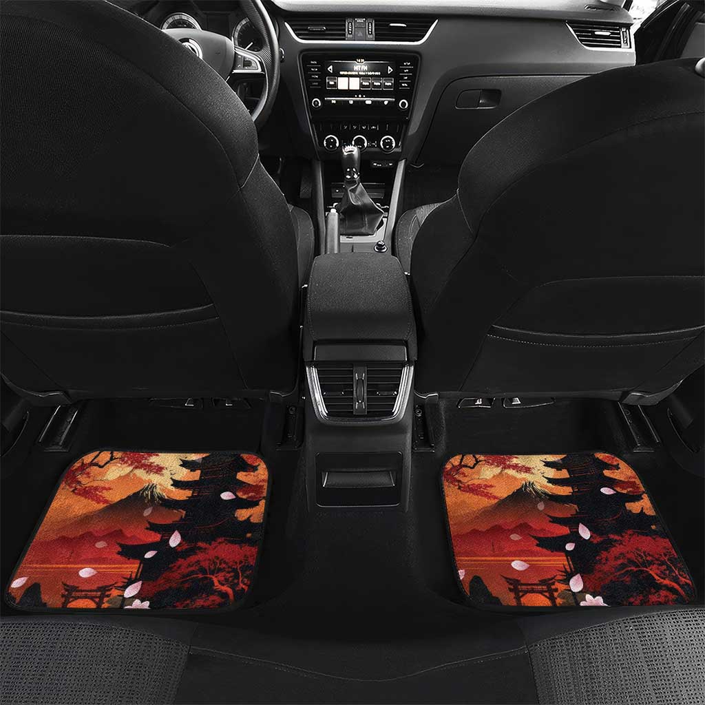 Hawaiian and Japanese Car Mats Koi Fish With Kanaka Polynesian Tattoo - Wonder Print Shop