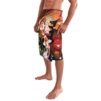 Hawaiian and Japanese Lavalava Koi Fish With Kanaka Polynesian Tattoo - Wonder Print Shop