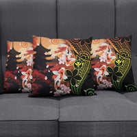 Hawaiian and Japanese Pillow Cover Koi Fish With Kanaka Polynesian Tattoo - Wonder Print Shop