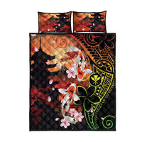 Hawaiian and Japanese Quilt Bed Set Koi Fish With Kanaka Polynesian Tattoo - Wonder Print Shop
