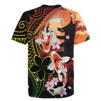Hawaiian and Japanese Rugby Jersey Koi Fish With Kanaka Polynesian Tattoo - Wonder Print Shop