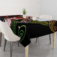Hawaiian and Japanese Tablecloth Koi Fish With Kanaka Polynesian Tattoo - Wonder Print Shop