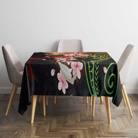 Hawaiian and Japanese Tablecloth Koi Fish With Kanaka Polynesian Tattoo - Wonder Print Shop