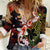 Hawaiian and Japanese Women Casual Shirt Koi Fish With Kanaka Polynesian Tattoo - Wonder Print Shop