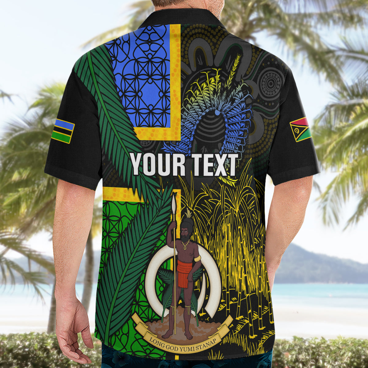 Personalised South Sea Islanders Hawaiian Shirt Kanakas With Vanuatu Coat Of Arms - Wonder Print Shop