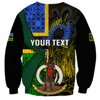 Personalised South Sea Islanders Sweatshirt Kanakas With Vanuatu Coat Of Arms - Wonder Print Shop