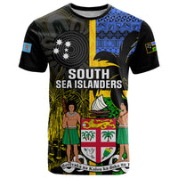 Personalised South Sea Islanders T Shirt Kanakas With Fiji Coat Of Arms - Wonder Print Shop